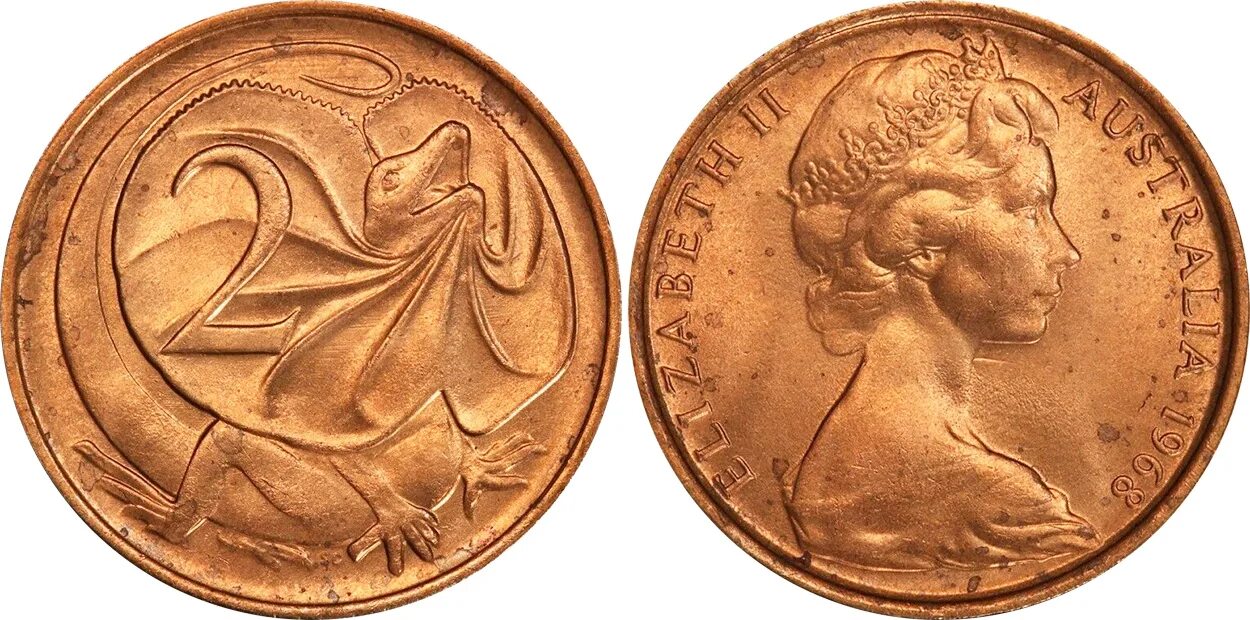Монеты новая Зеландия 2 цента 1990. Two coins