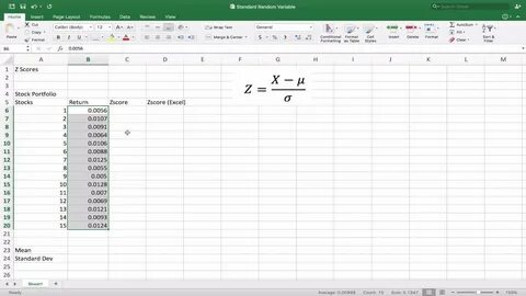 Excel variables