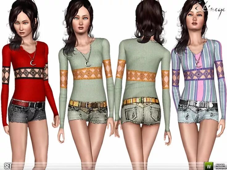 Top detail. SIMS 3 Pack. Кофта для симс 3. Симс 3 одежда для подростков. Симс 3 шорты.