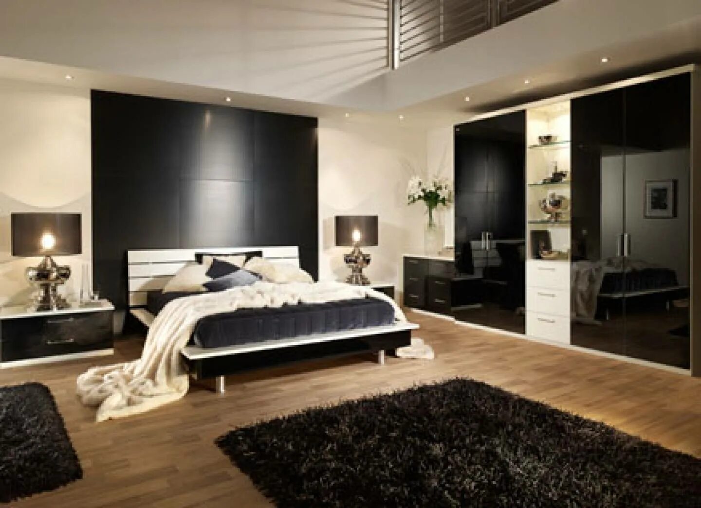 Modern bedroom. Спальня в современном стиле. Спальня в стиле Модерн. Дизайнерская спальня. Черно белая спальня.