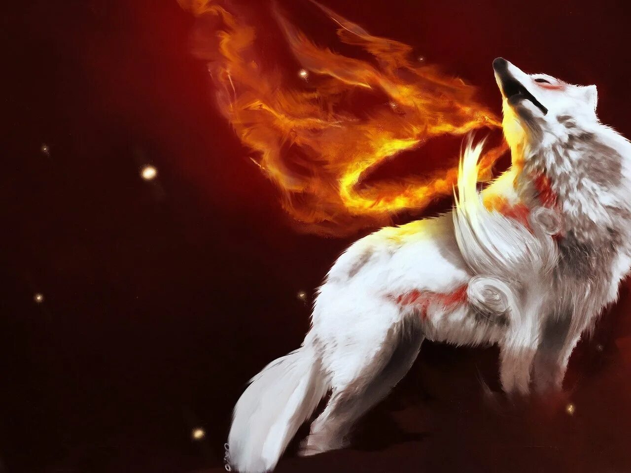 Wolf gaming wallpapers. Fire Wolf Drawing.