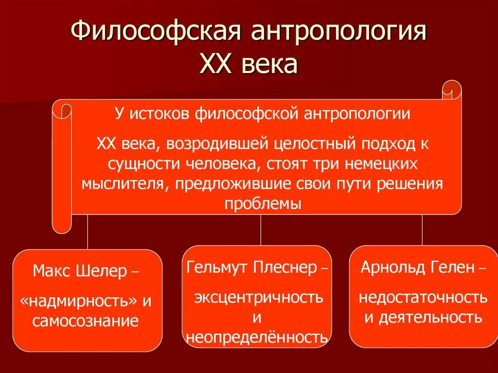 Вопросы современной философии. Основные представители философской антропологии 20 века. Основные концепции антропологии Шелер философия. Немецкая философская антропология ХХ века. Философская антропология Шелер.