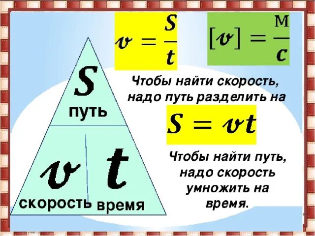 С учетом времени в пути. Чтобы найти скорость надо. Формулы нахождения скорости времени и расстояния. Формулы нахождения пути скорости и времени. Формула нахождения скорости в физике.