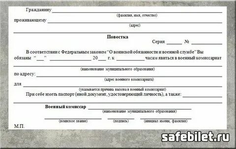 Какие формы нужно сдавать в военкомат