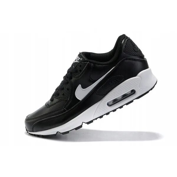 Найк Air Max 90 мужские. Nike Air Max 90 Black White. Найк АИР Макс черно белые. Nike Air Max 90 черные кожаные. Nike air 90 мужские купить