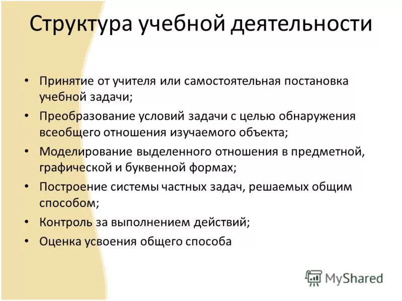 Преобразование условий задачи. Принятие от учителя или самостоятельная постановка учебной задачи.