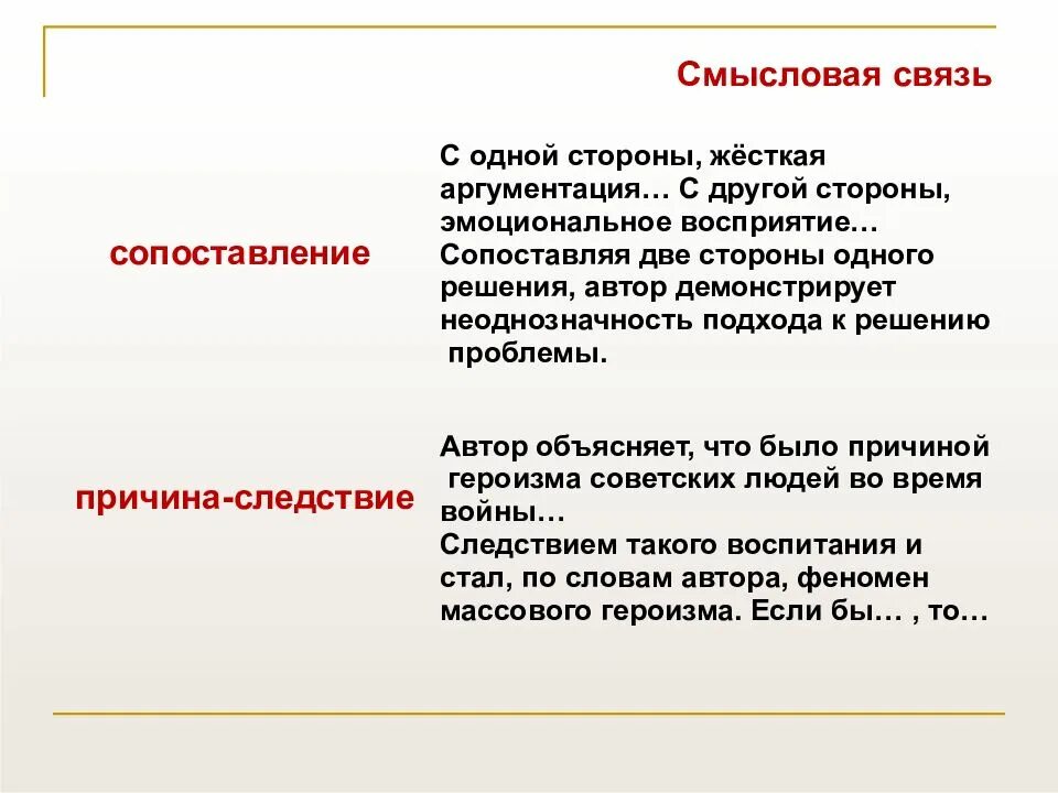 Анализ смысловой связи. Связи в сочинении ЕГЭ. Связка сочинение ЕГЭ. Связка между примерами в сочинении ЕГЭ. Связь между примерами в сочинении ЕГЭ.