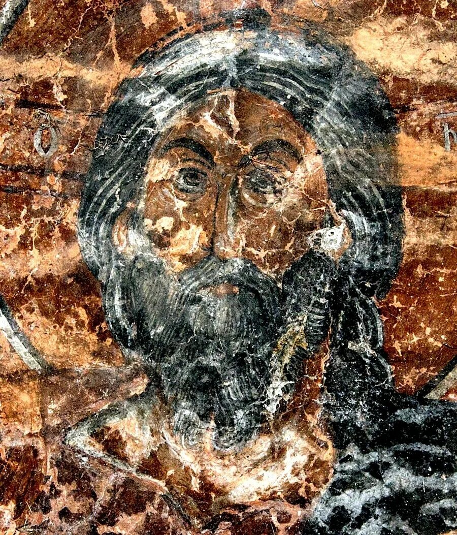 Христос ветхий. Фреска Ветхий денми Дионисий. Иисус Христос Ветхий денми. Христос Ветхий денми Синай. Ветхий денми фреска Сербия.