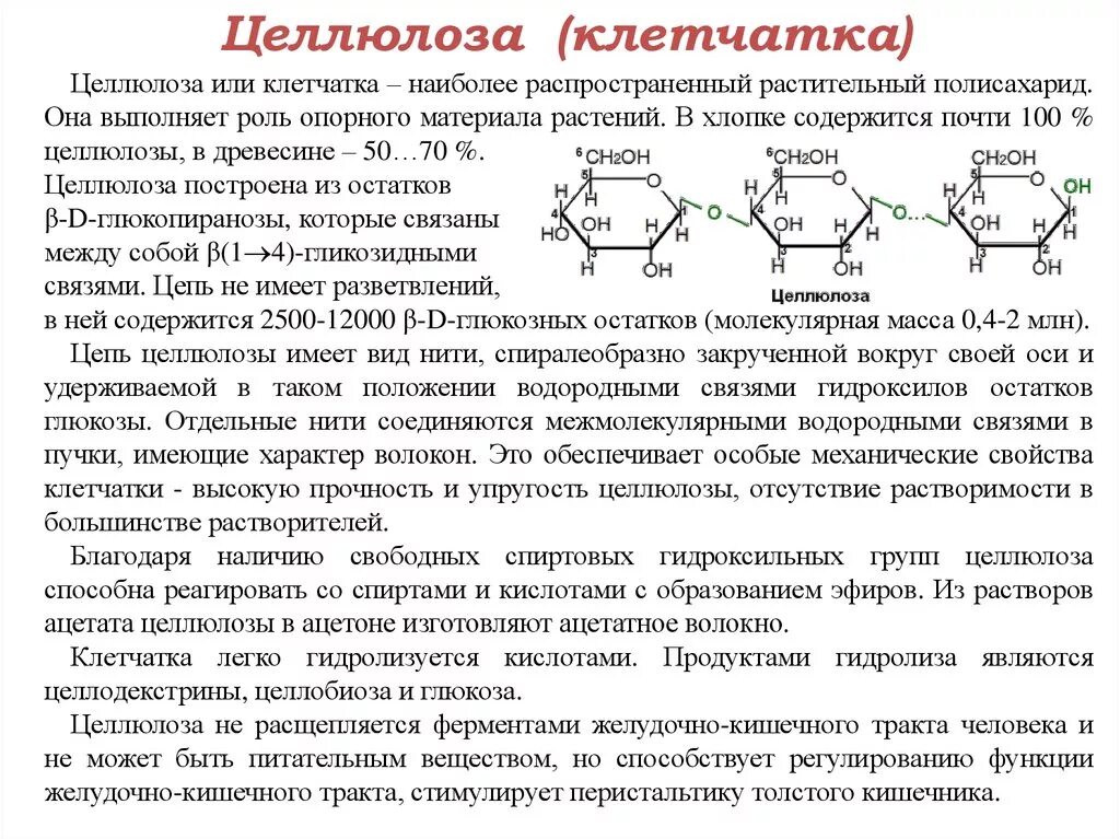 Строение растительной клетчатки. Целлюлоза биохимия строение. Строение и состав целлюлозы клетчатки. Пищевые волокна биохимия. Целлюлоза строение.