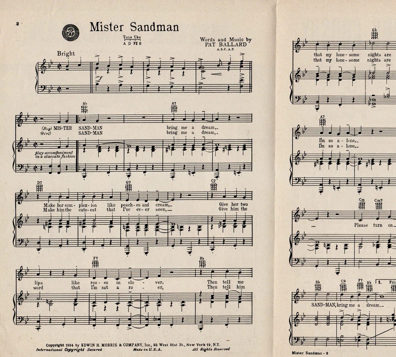 Mr Sandman Ноты. Mister Sandman Ноты. Mr Sandman Ноты для ансамбля. Mister Sandman партитура.