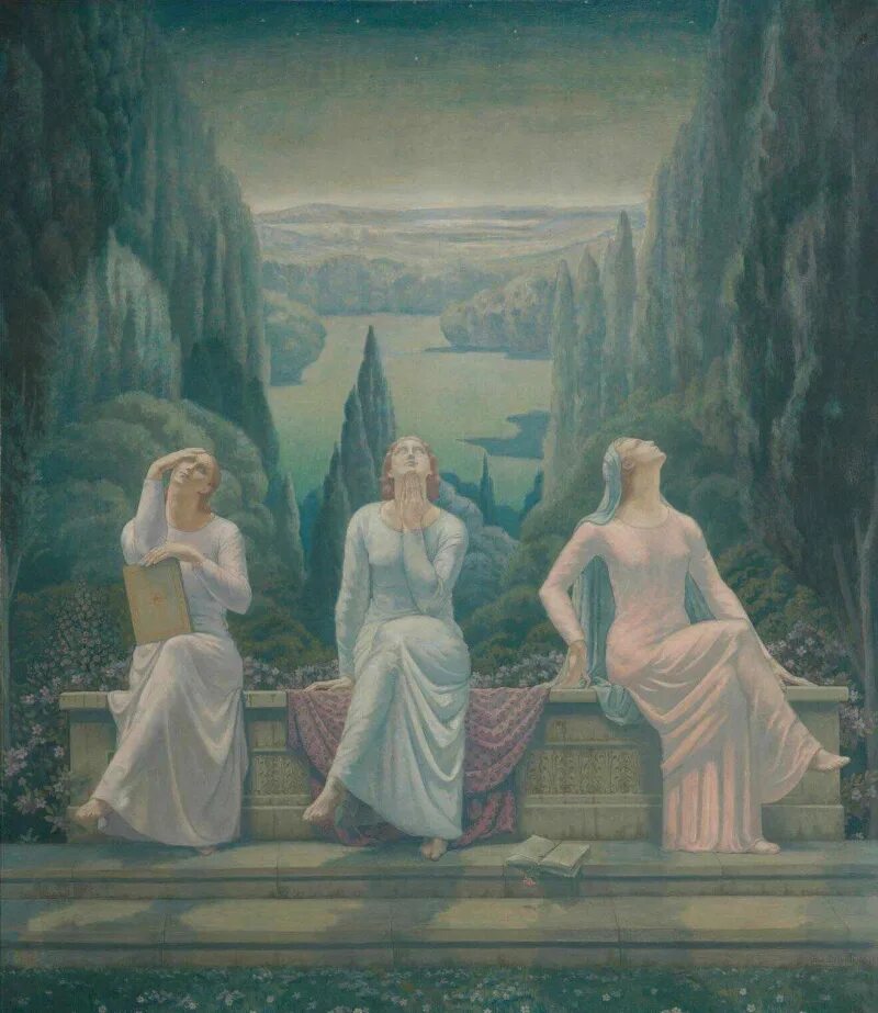 Школа молчания. Jean Delville картины.