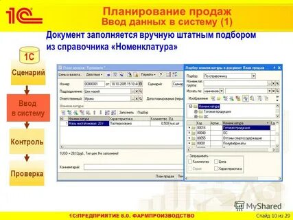 Заполнение вручную