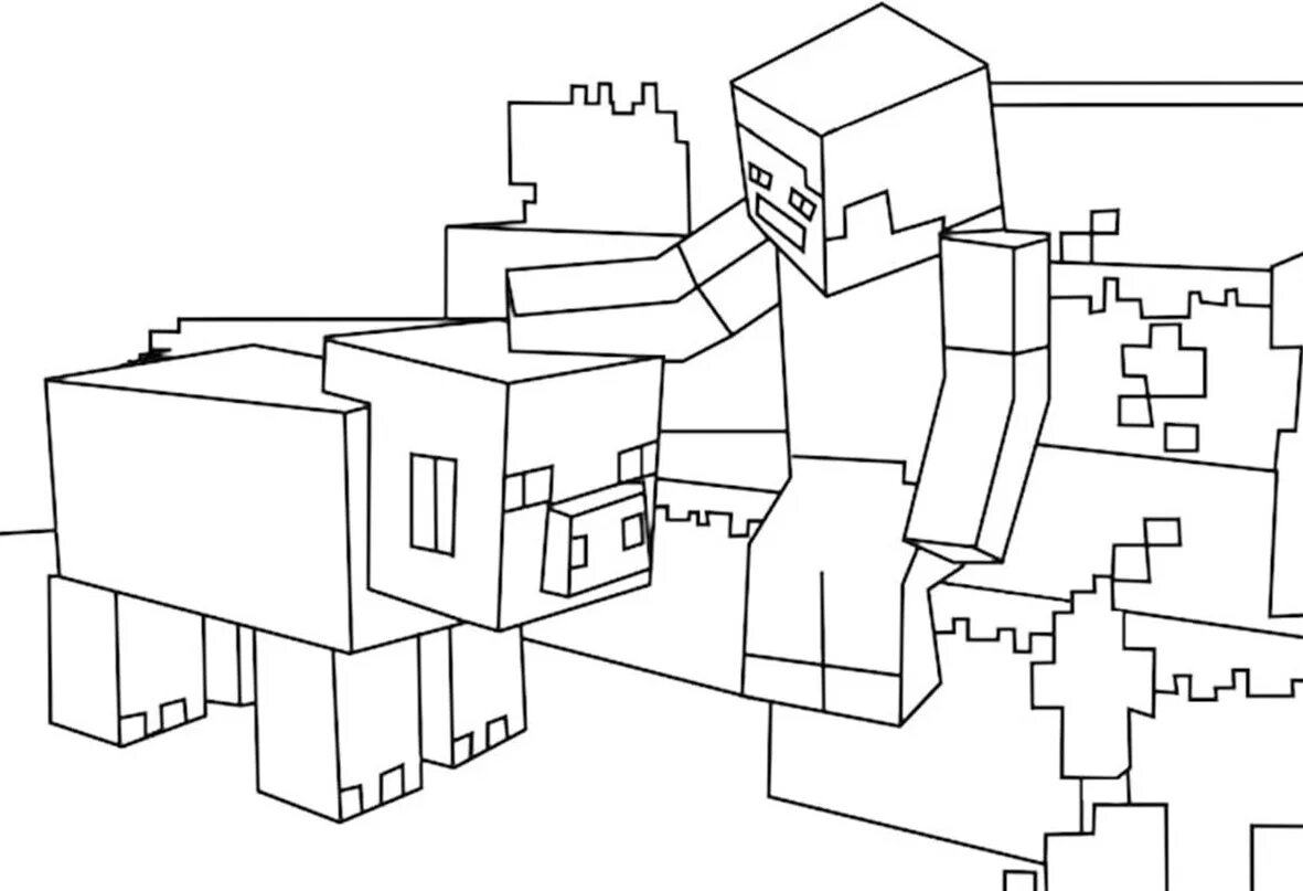 Раскраски майнкрафт 5 лет. Раскраска майнкрафт Железный голем. Раскраска майнкрафт Стив.