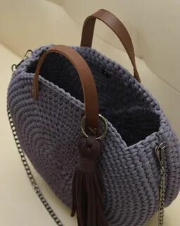 Сумки из шнура крючком