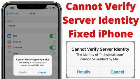 Verify server failed