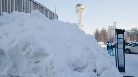 Снег в казахстане