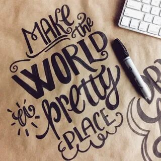 Hand lettering