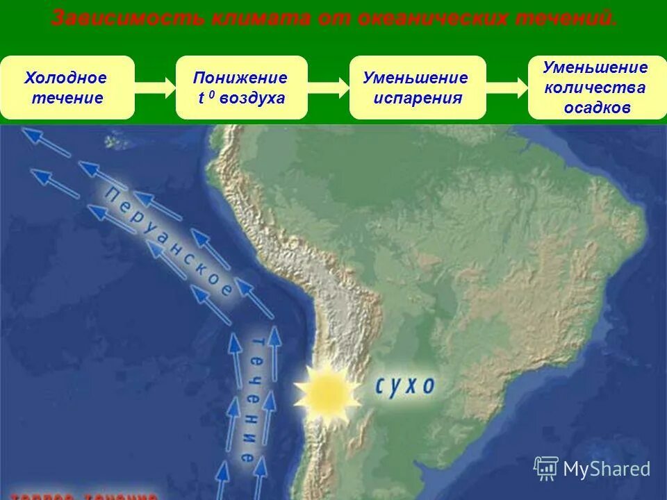 перуанское холодное течение. западное побережье южной америки. южная америка западное побережье течение. тёплые течения: гвианское, бразильское. течения: перуанское, гвианское, бразильское.