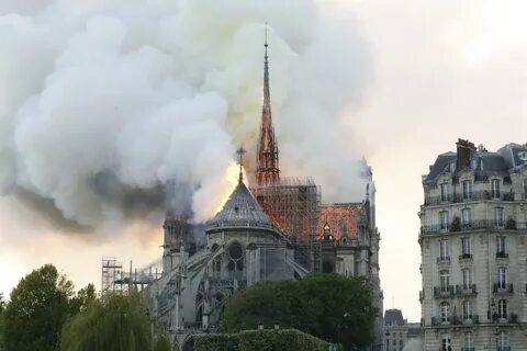 Пожар в соборе парижской богоматери 2019