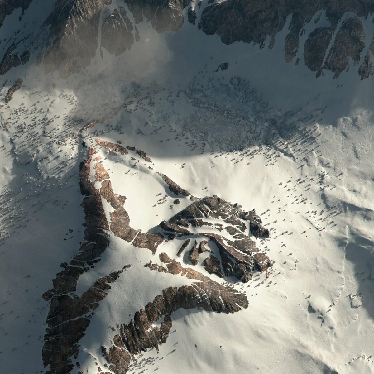 Леди аляска. Гора Мунку Сардык пик топографов вид сверху. Суситна Аляска гора.