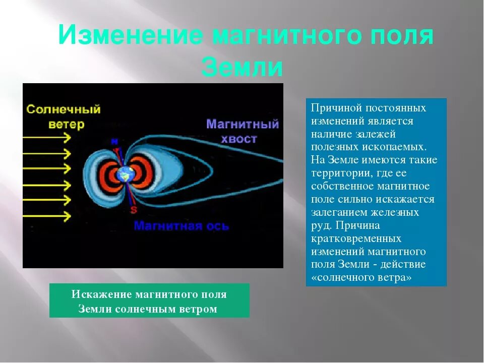 Магнитное поле земли сообщение по физике