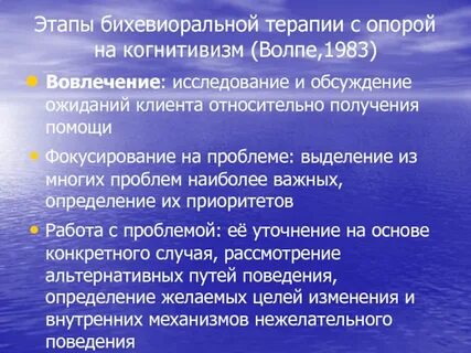 Бихевиоральная терапия