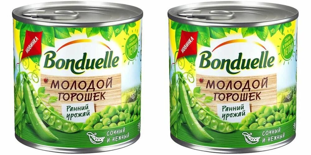 Горошек Bonduelle Classique зеленый Нежный 800г где купить от 233 руб - SKU27004
