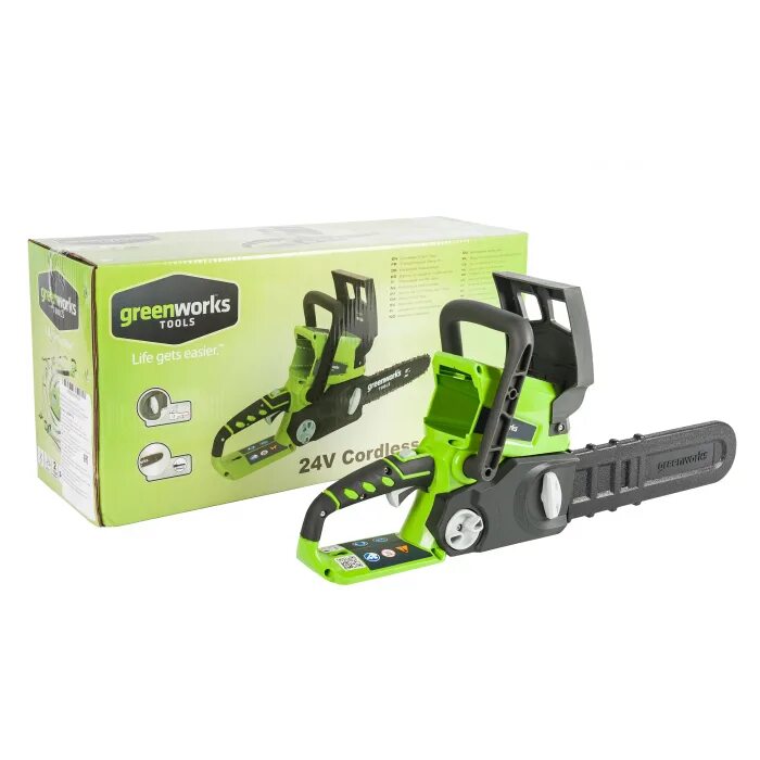 GREENWORKS g24cs25k2. GREENWORKS пила аккумуляторная 24v. Аккумуляторная цепная пила Гринворкс 24v. Аккумуляторная пила GREENWORKS g24cs25.