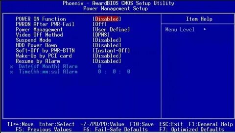 Setup management