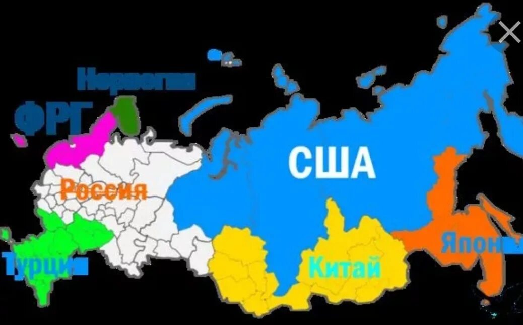 Россия территория распада. Карта поделенной России между Европой и США. Карта развала России 2020. Карта России после распада РФ. Карта разделения России.