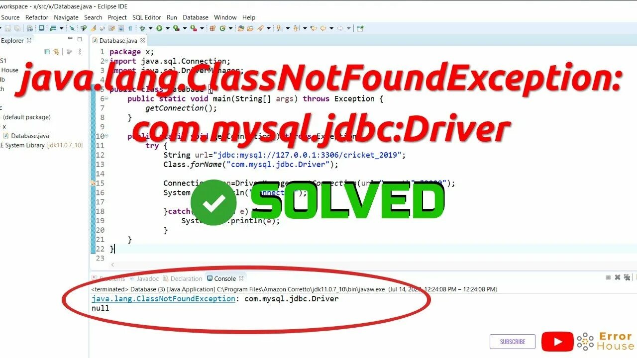 Error: could not find or load main class main caused by: java.lang.CLASSNOTFOUNDEXCEPTION: main. Java lang classnotfoundexception main