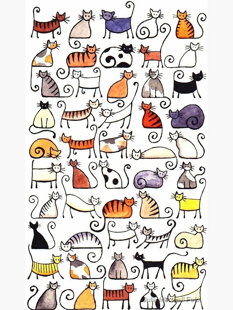 Идеи для рисунков котиков