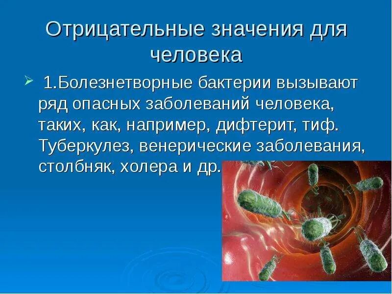 Отрицательное значение