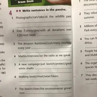 Write these sentences