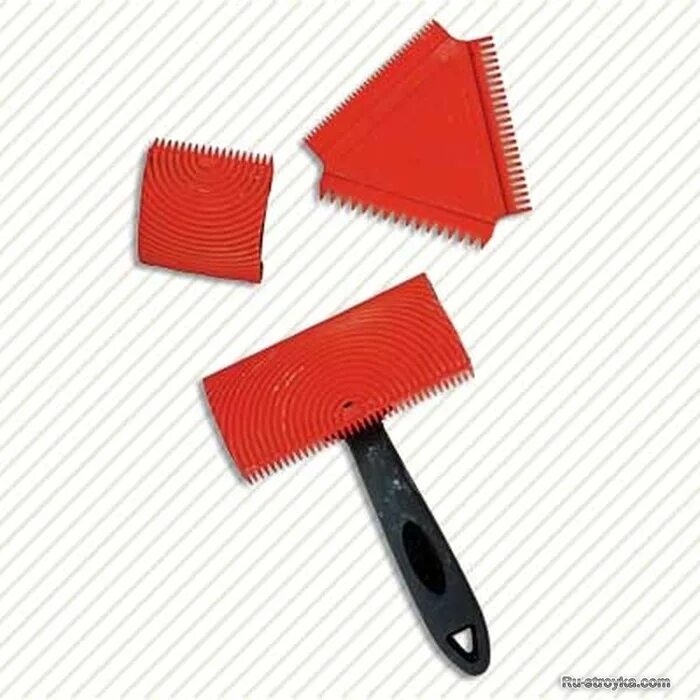 Аппликатор резиновый (эффект под дерево) 100мм /09586/. Резиновый шпатель для имитации дерева. Декор зубчатым шпателем. Шпатель под дерево резиновый фактурный. Резиновый скребок-аппликатор с эффектом под дерево ms4.