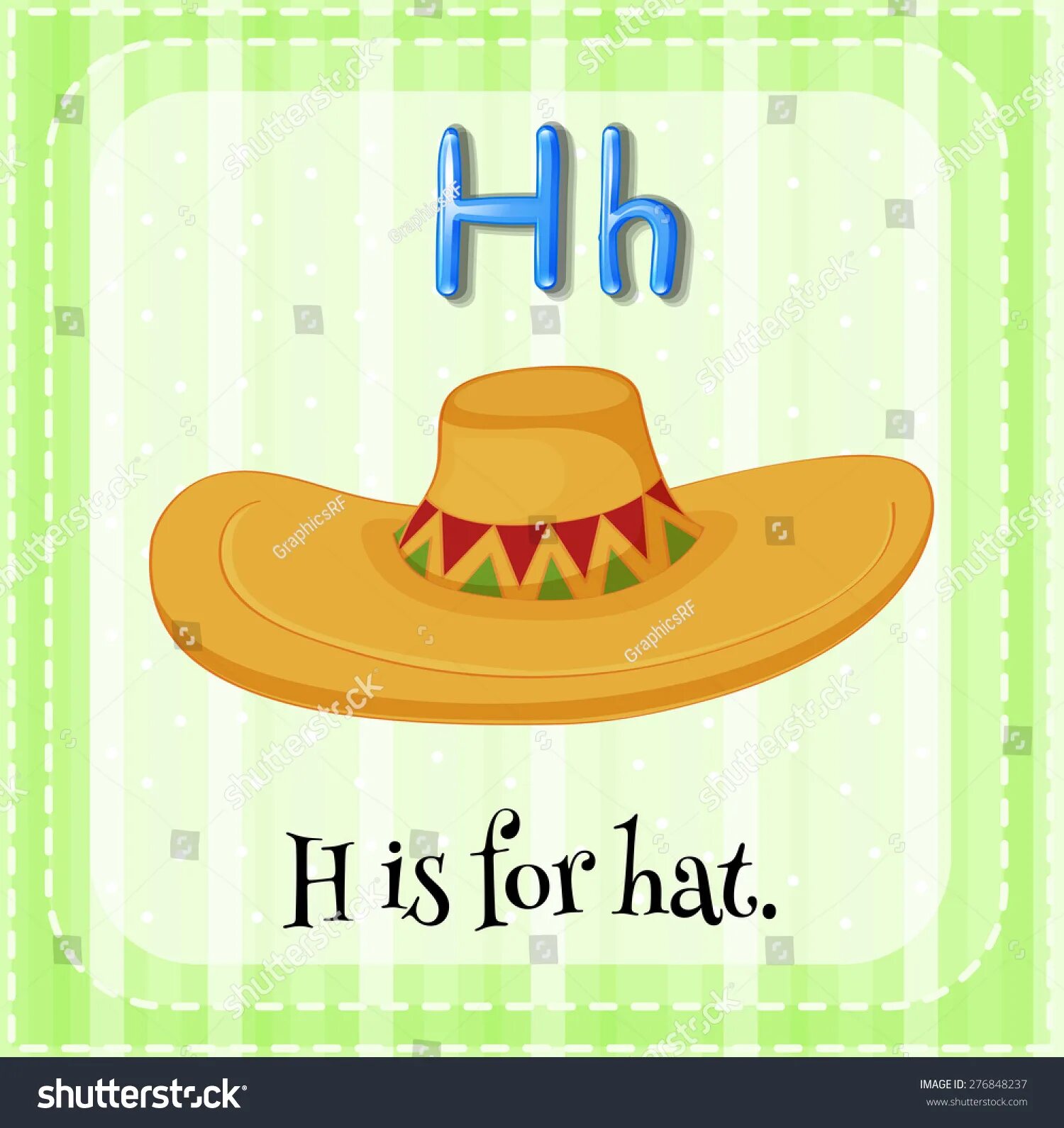 H hat. H is for hat. Буква в шляпе. Letter h for hat. Letter h is for hat.