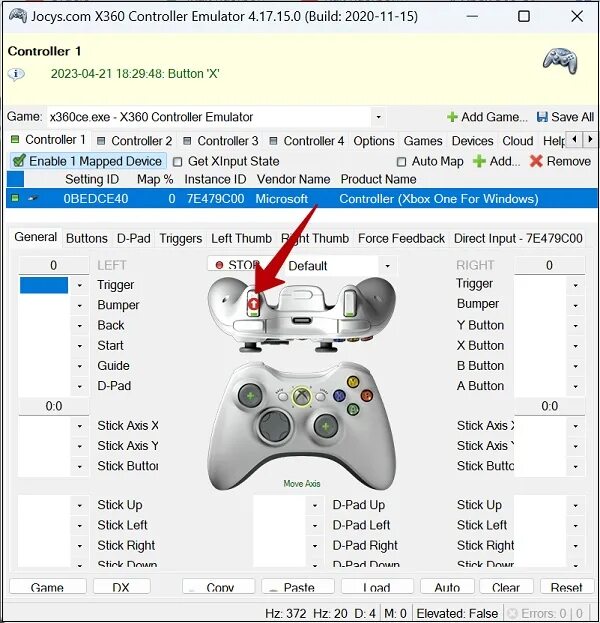 Эмулятор x360ce. Эмулятор x360ce