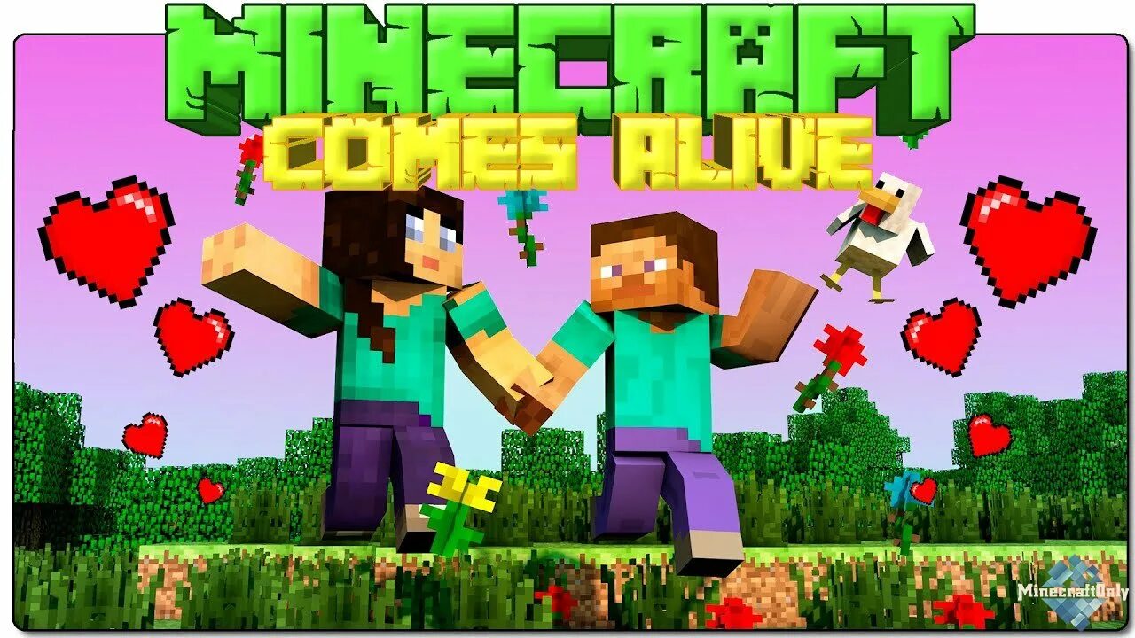 Minecraft alive. Майнкрафт comes alive. майнкрафт 1.12.2 comes alive. minecraft comes alive 1.7.10. novia майнкрафт.