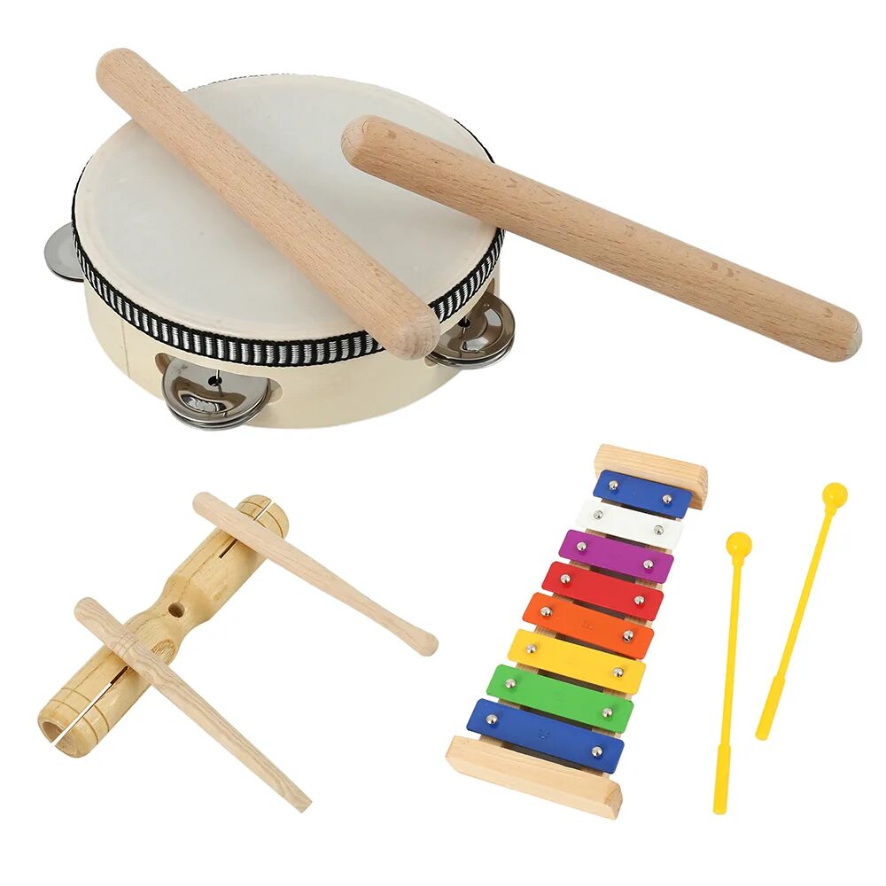 Детский музыкальный набор. Игрушечные музыкальные инструменты. Набор музыкальных инструментов для детей деревянный. Музыкальный набор для детей деревянный. Детские деревянные музыкальные инструменты.