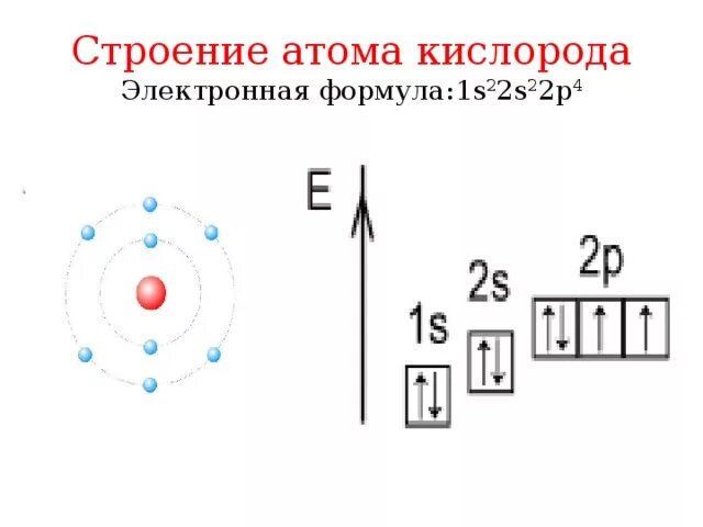 Рисунок схема строения электронной оболочки атома