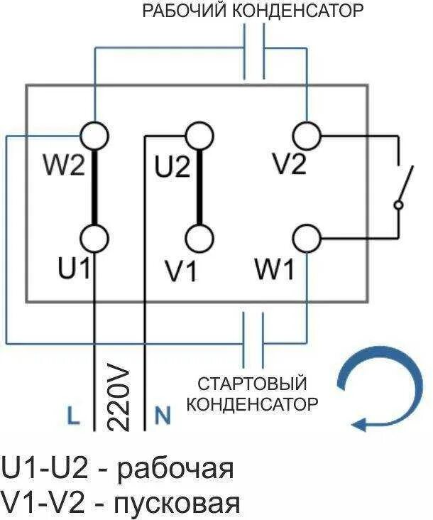 Подключение однофазного двигателя к. Схема обмоток однофазного электродвигателя 220в с конденсатором. схема подключения конденсатора к электродвигателю 220в вентилятора. схема асинхронного конденсаторного электродвигателя 220в. схема подключения эл.двигателя 220в с пусковой обмоткой.