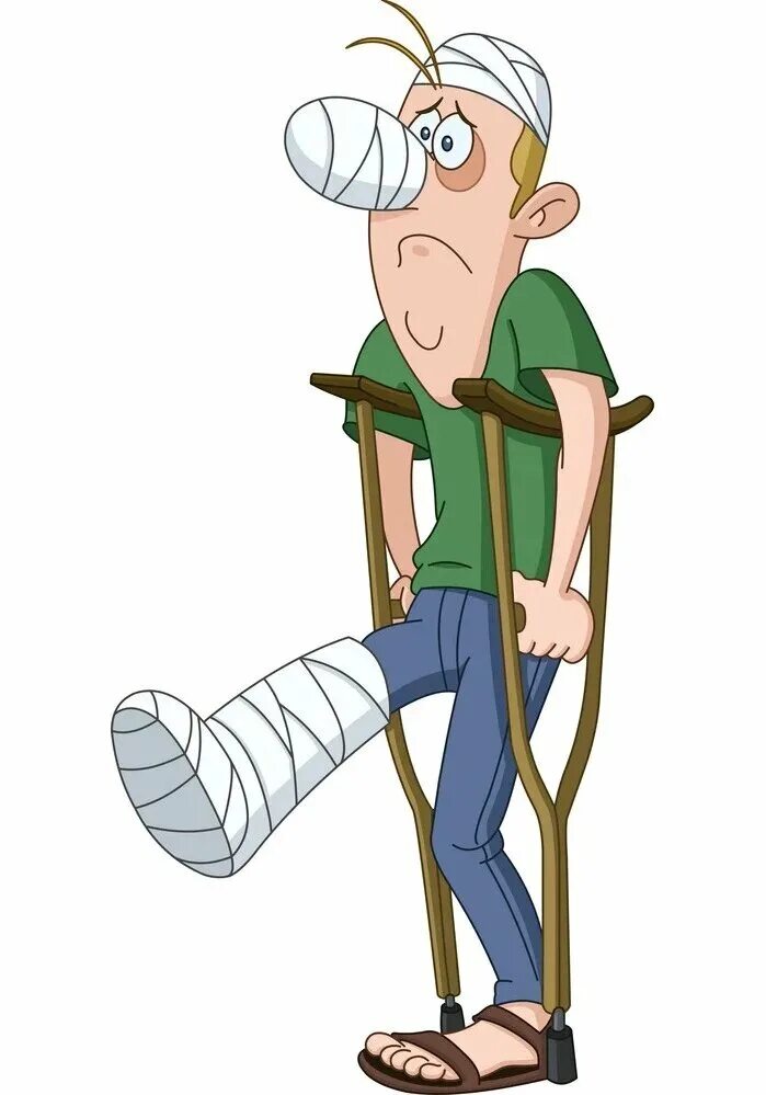 Injured man