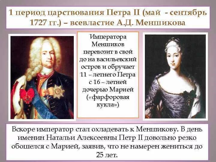 События при петре 2