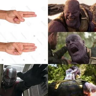39 Ant-Man Defeating Thanos By Going Up His Butt And Expandi