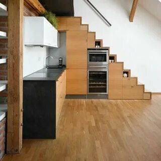 Кухня гостиная на 2 этаже