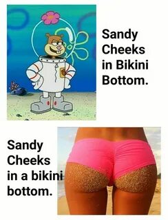 Sandy cheeks in a bikini