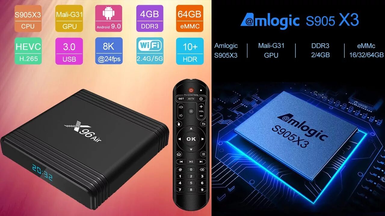 Amlogic s905x4 приставка. ТВ приставка x96air. Смарт ТВ бокс x96 Air. Процессор Amlogic s905. TV Box x96 Max.