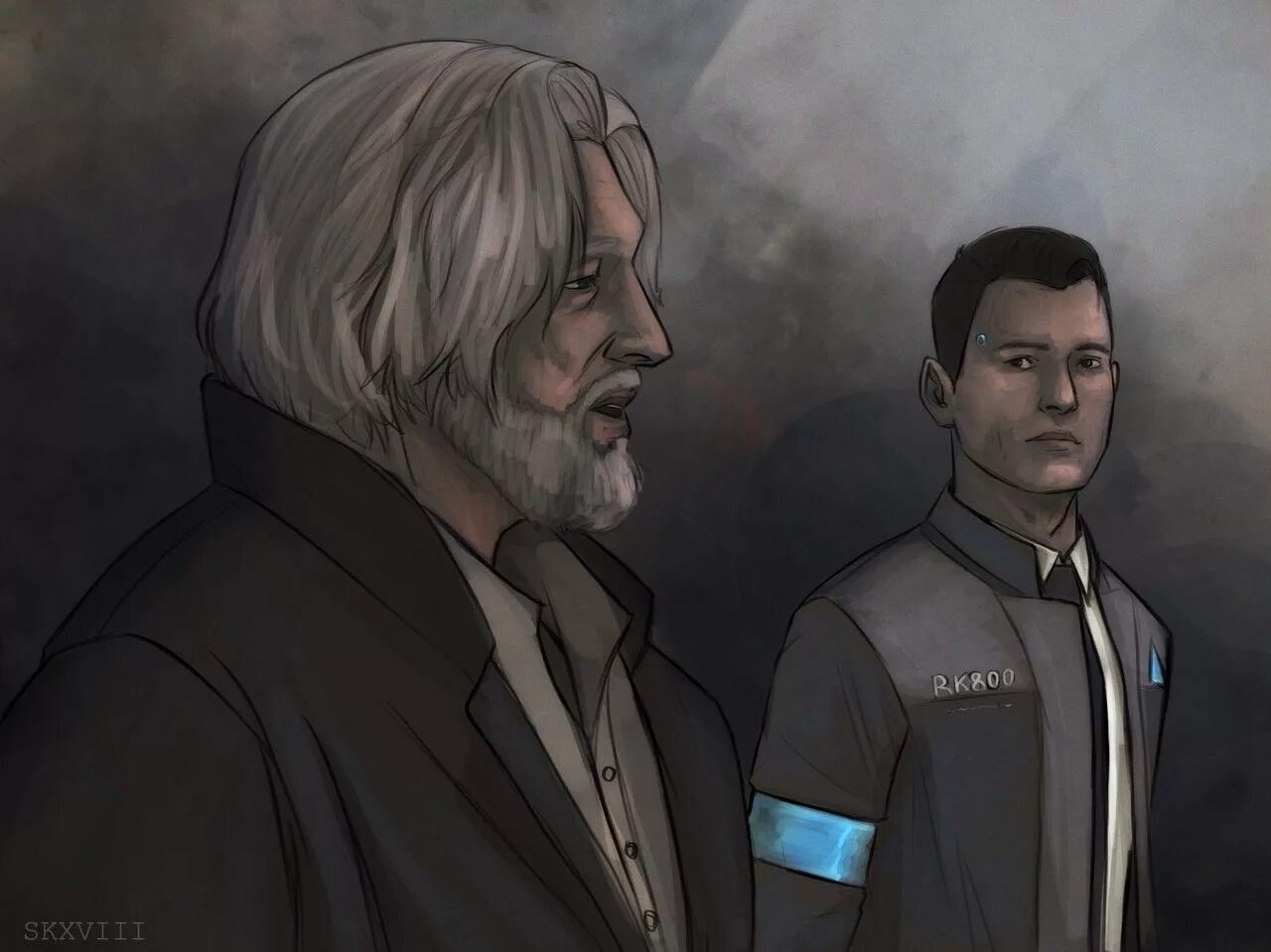 Коннор и хэнк. Коннор и хэнк арт. хэнк детройт. detroit become human hank. detroit коннор и хэнк.