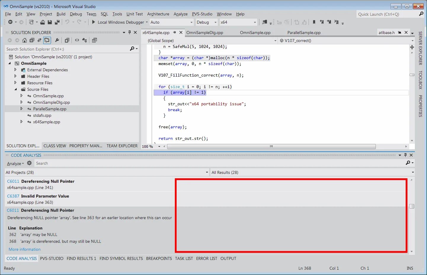 Visual Studio 2012. Visual Studio с++. Статический анализ кода в Visual Studio. ПВС студио.