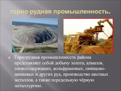 Центры горной промышленности